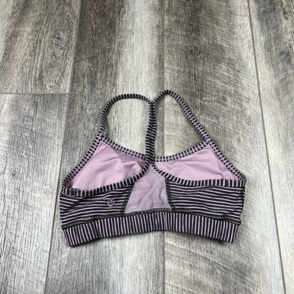 Lululemon Purple Stripe Sports Bra - Picture 5 of 13